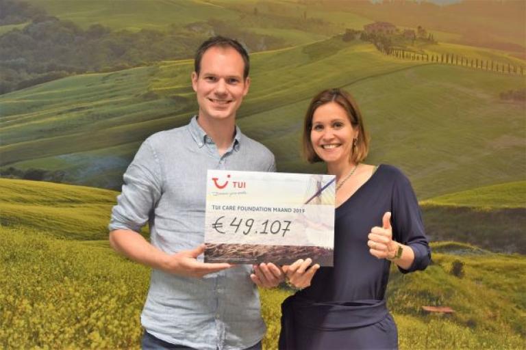 TUI medewerkers halen € 47.107,- op voor TUI Care Foundation